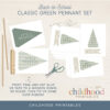 BackToSchoolClassicGreenPennantSetThumbnailsChildhoodPrintables-11