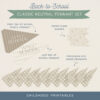 BackToSchoolClassicNeutralsPennantSetThumbnailsChildhoodPrintables 12 Web