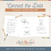 ConnectTheDotsSchoolSuppliesSetChildhoodPrintables5