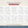GradeLevelColoringSheetSetChildhoodPrintables8