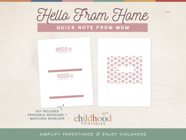 HelloFromHomeNoteFromMomPinkChildhoodPrintables6 HelloFromHomeNoteFromMomPinkChildhoodPrintables6