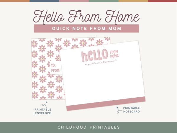 HelloFromHomeNoteFromMomPinkChildhoodPrintables7 HelloFromHomeNoteFromMomPinkChildhoodPrintables7