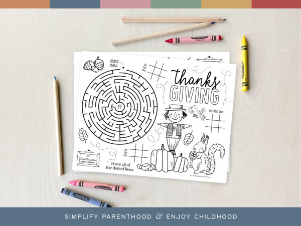 Fall Activity Placemats-10 Fall Activity Placemats-10