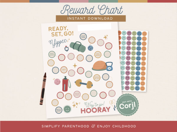 47 Ready Set Go Exercise Reward Chart Thumbnail-01