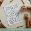 Valentine Animal Coloring Sheet Set-04