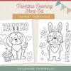 Valentine Animal Coloring Sheet Set-05